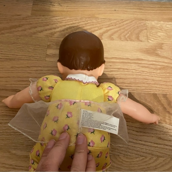 Disney Belle Tollytots Baby Doll Soft Body Hard Head Princess Vintage Yellow - Picture 7 of 8